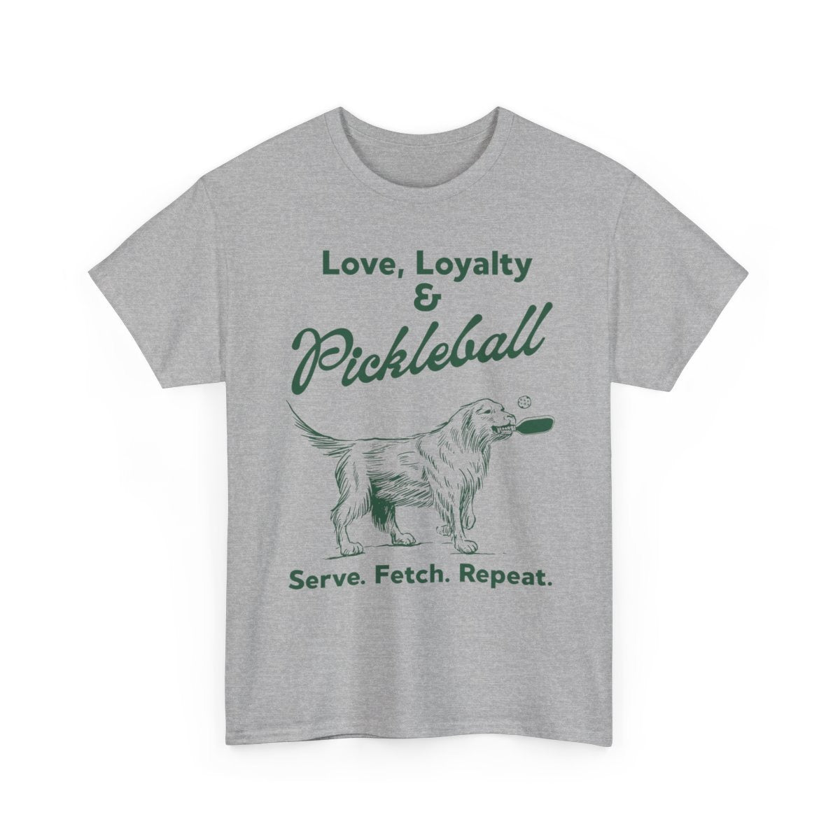 PADDLE & PAWS - Pickleball (Basic Tee)