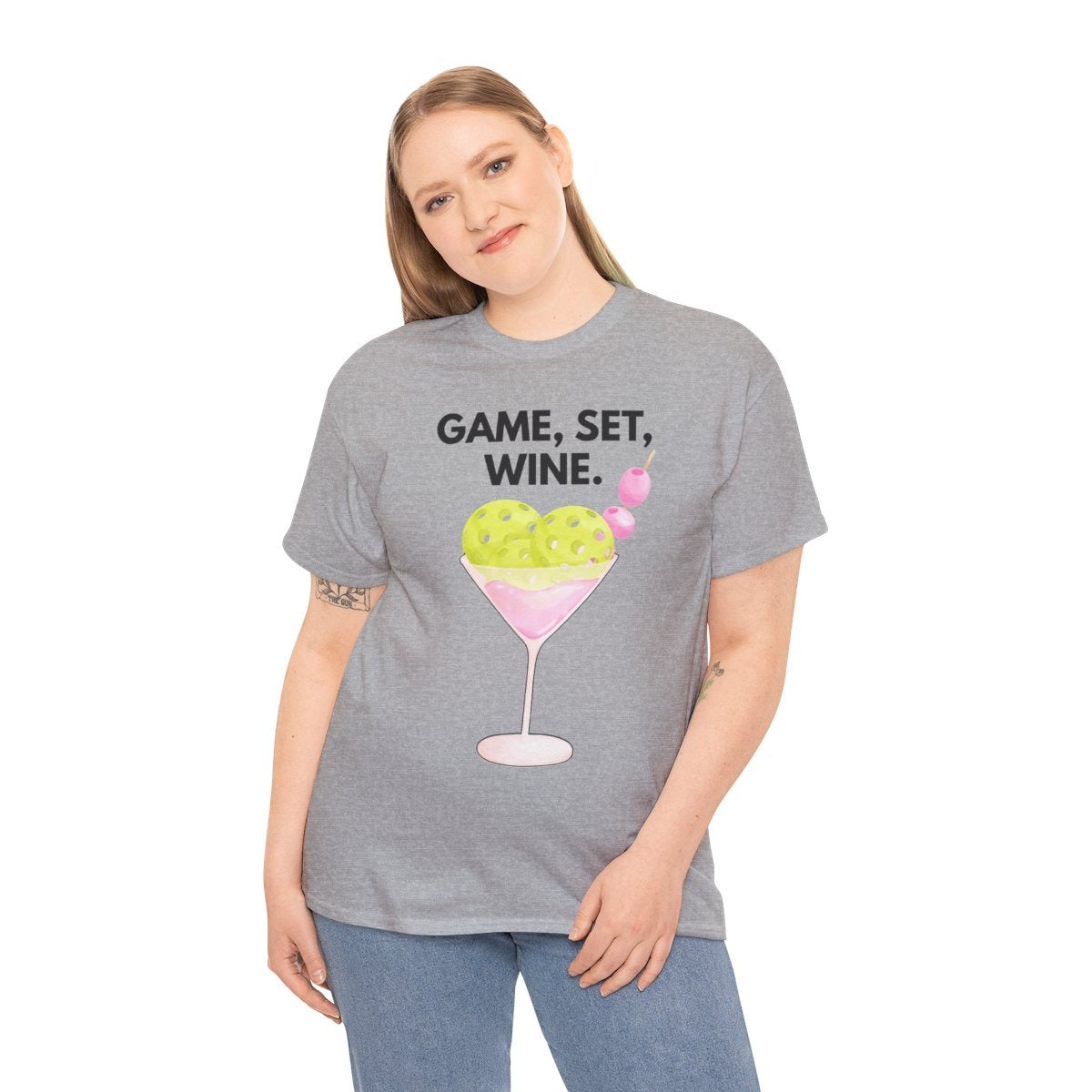 GAME SET WINE - Pickleball (Basic Tee)