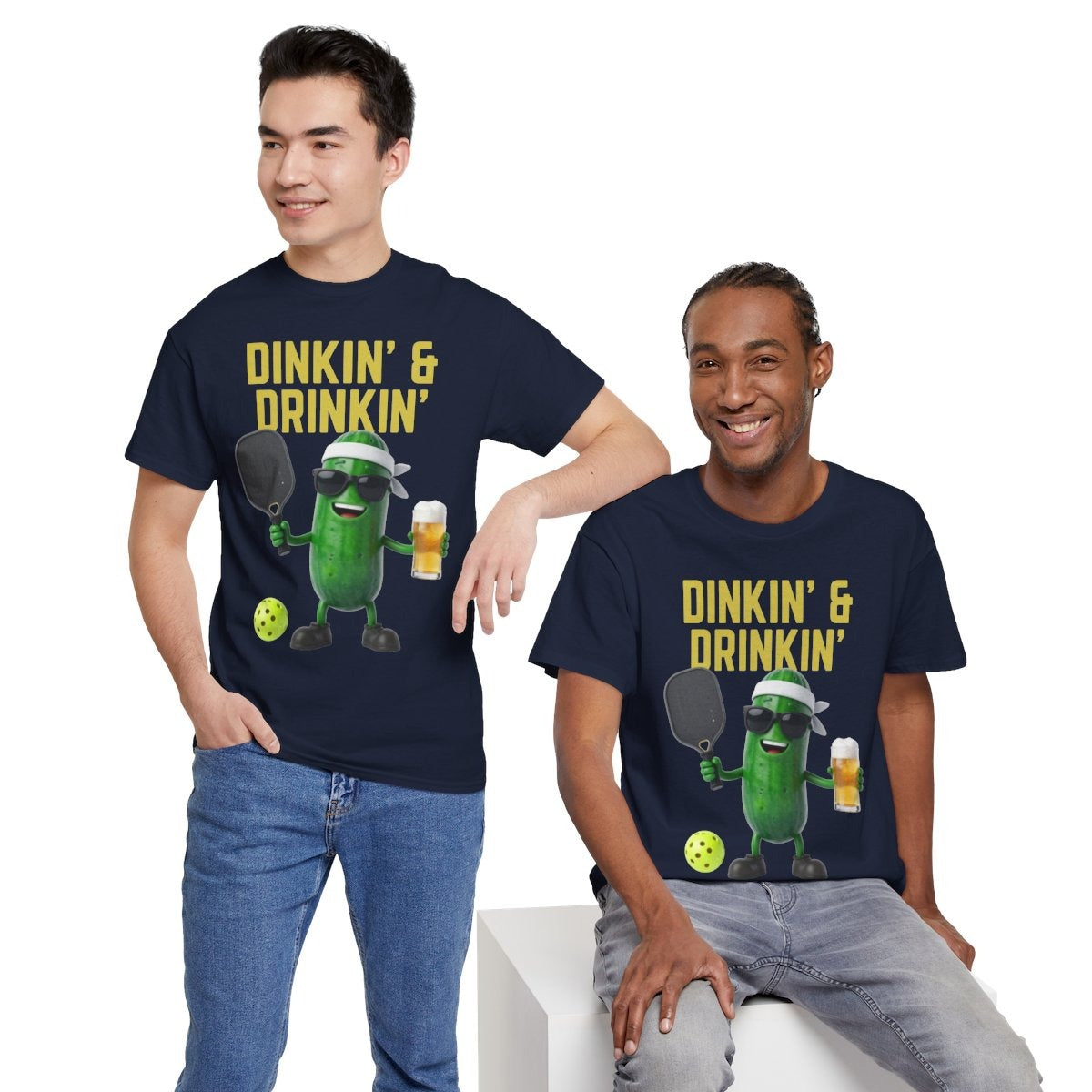 DINKIN' & DRINKIN'- Pickleball (Basic Tee)