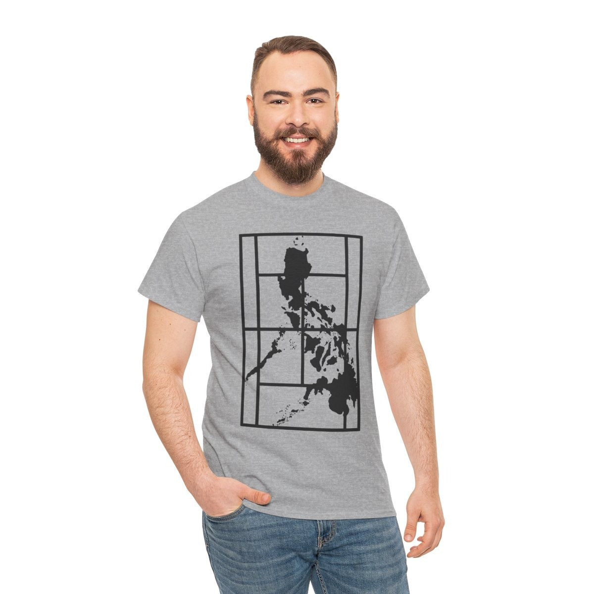 PHILIPPINE MAP - Tennis (Basic Tee)