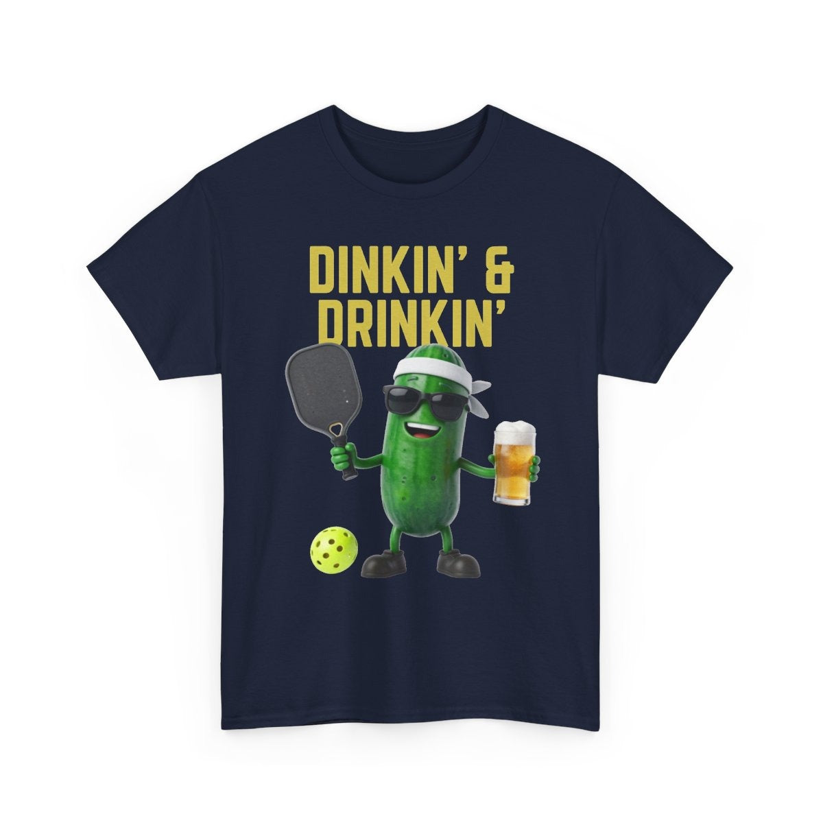 DINKIN' & DRINKIN'- Pickleball (Basic Tee)