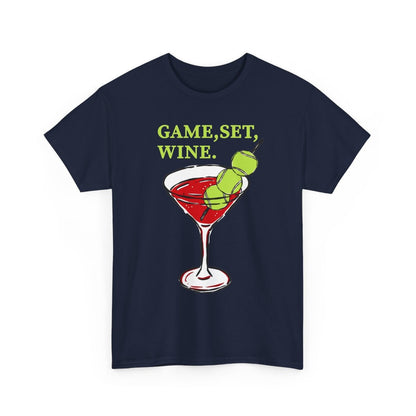 GAME, SET, WINE - Tennis (Basic Tee)