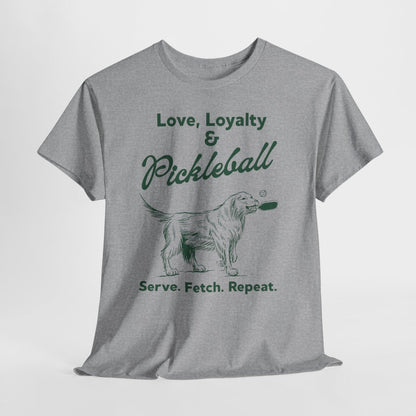 PADDLE & PAWS - Pickleball (Basic Tee)