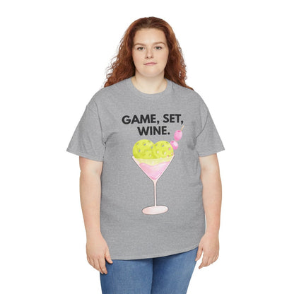 GAME SET WINE - Pickleball (Basic Tee)