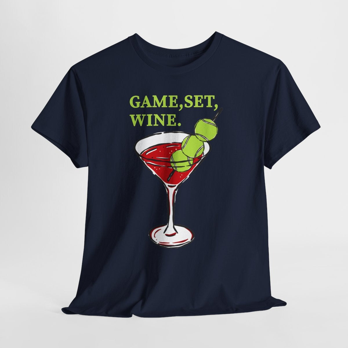 GAME, SET, WINE - Tennis (Basic Tee)