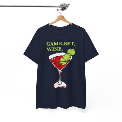 GAME, SET, WINE - Tennis (Basic Tee)