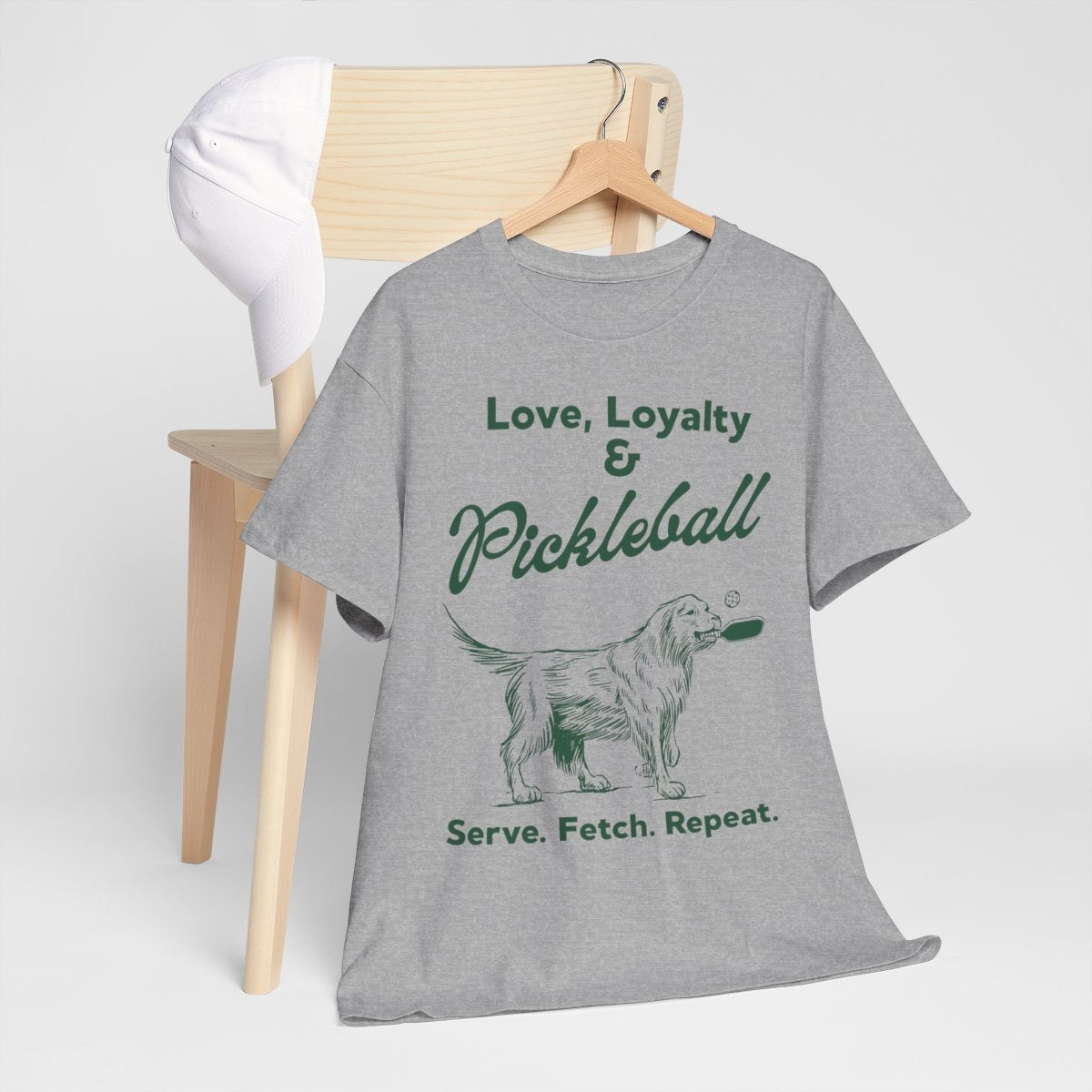 PADDLE & PAWS - Pickleball (Basic Tee)