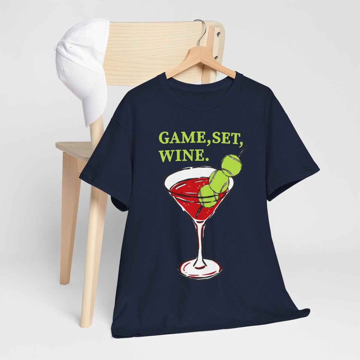 GAME, SET, WINE - Tennis (Basic Tee)