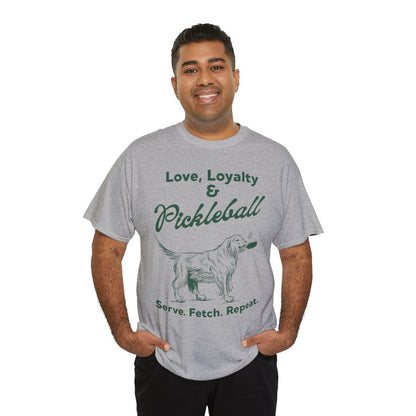 PADDLE & PAWS - Pickleball (Basic Tee)