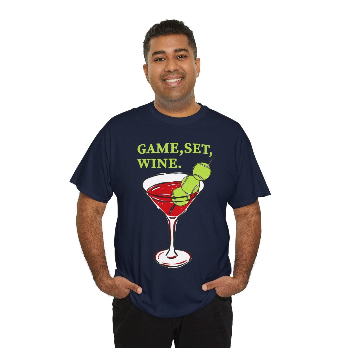 GAME, SET, WINE - Tennis (Basic Tee)