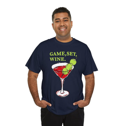 GAME, SET, WINE - Tennis (Basic Tee)
