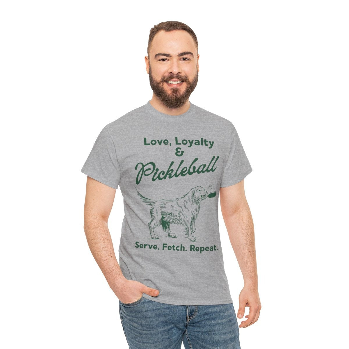 PADDLE & PAWS - Pickleball (Basic Tee)