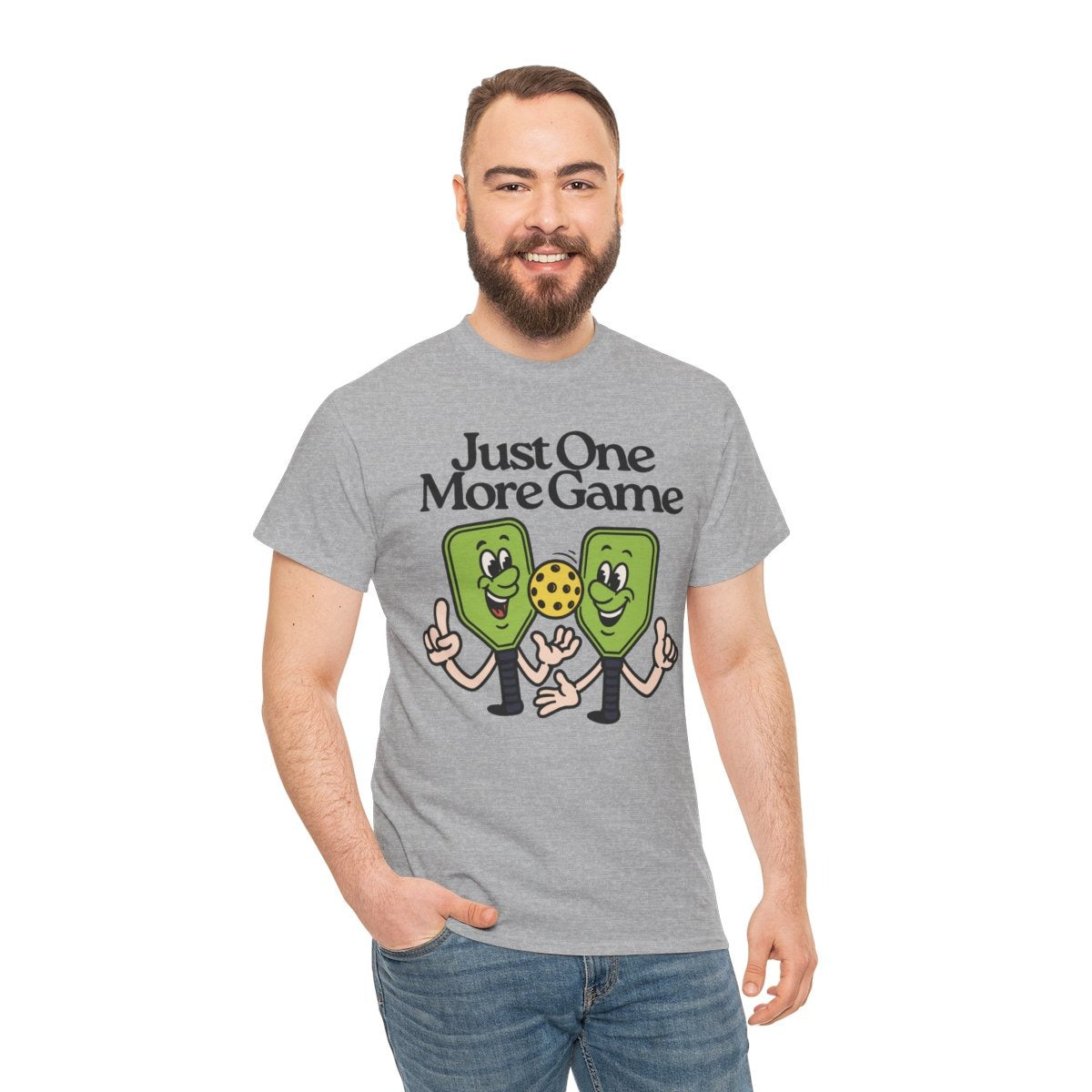 JUST ONE MORE GAME - Pickleball (Basic Tee)