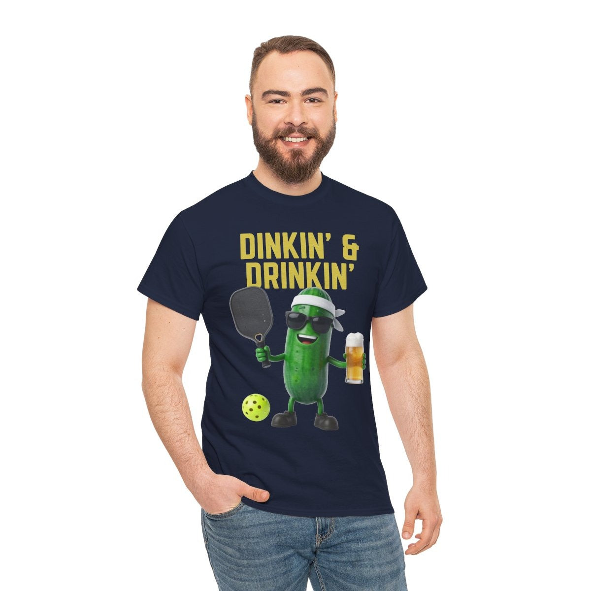 DINKIN' & DRINKIN'- Pickleball (Basic Tee)