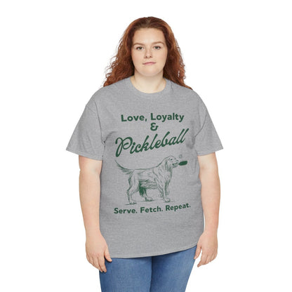 PADDLE & PAWS - Pickleball (Basic Tee)