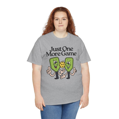 JUST ONE MORE GAME - Pickleball (Basic Tee)