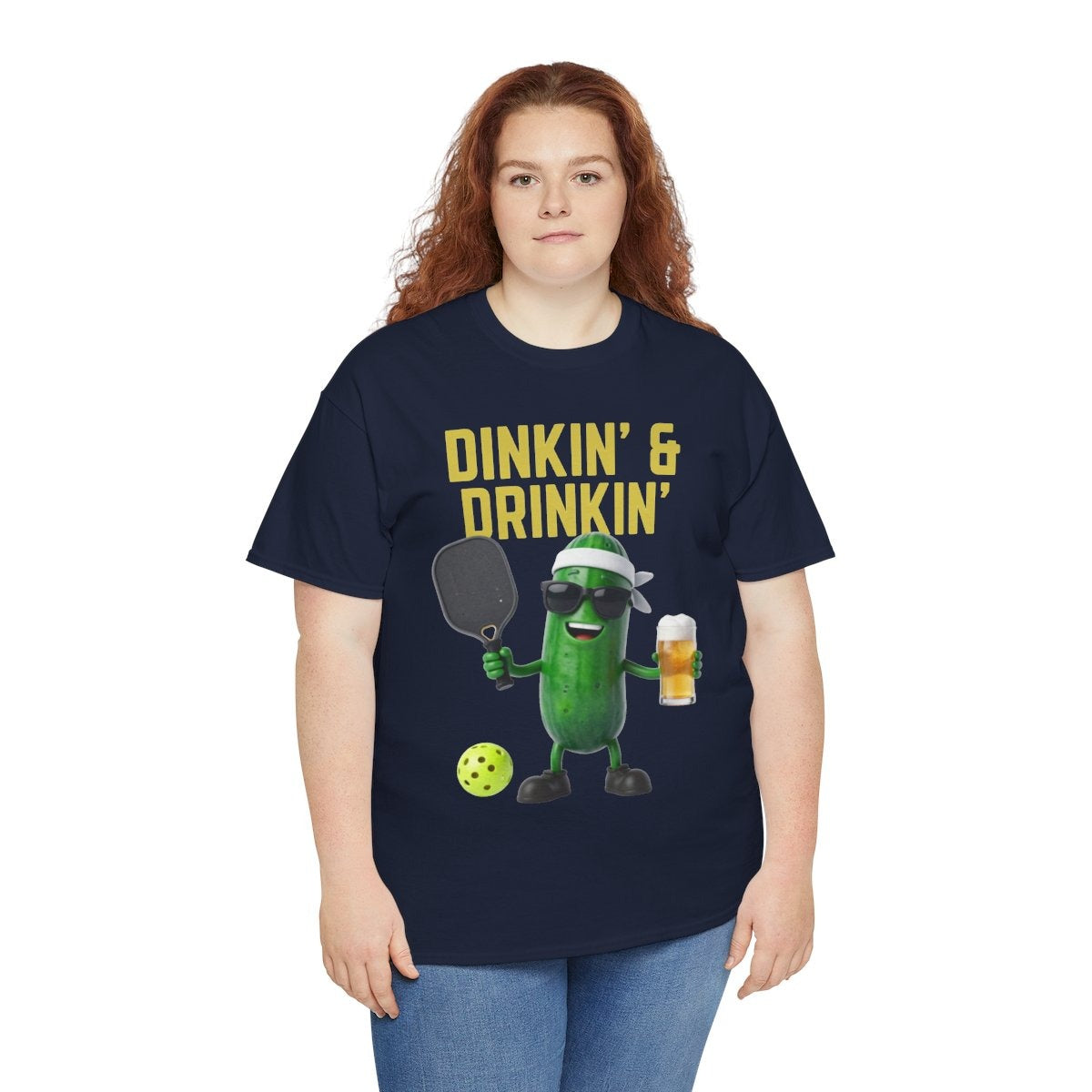 DINKIN' & DRINKIN'- Pickleball (Basic Tee)