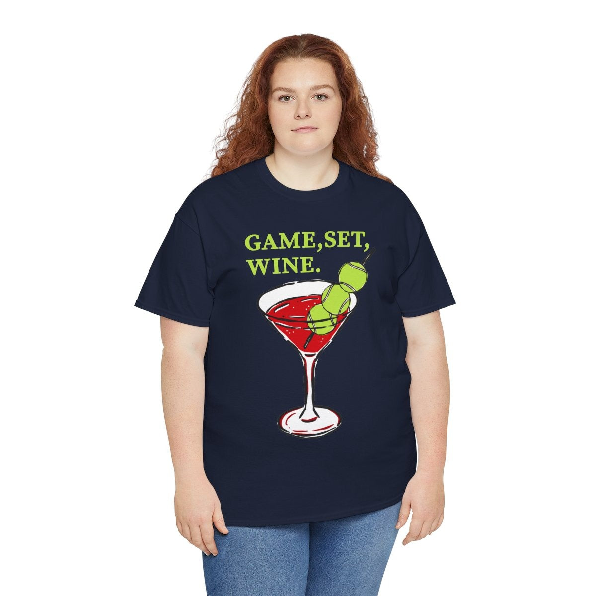 GAME, SET, WINE - Tennis (Basic Tee)