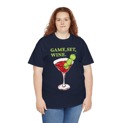 GAME, SET, WINE - Tennis (Basic Tee)