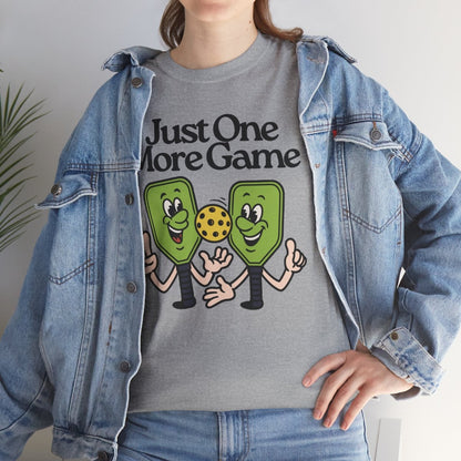 JUST ONE MORE GAME - Pickleball (Basic Tee)