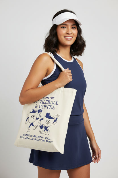 COFFEE & PICKLEBALL 3 - Pickleball (Tote Bag)