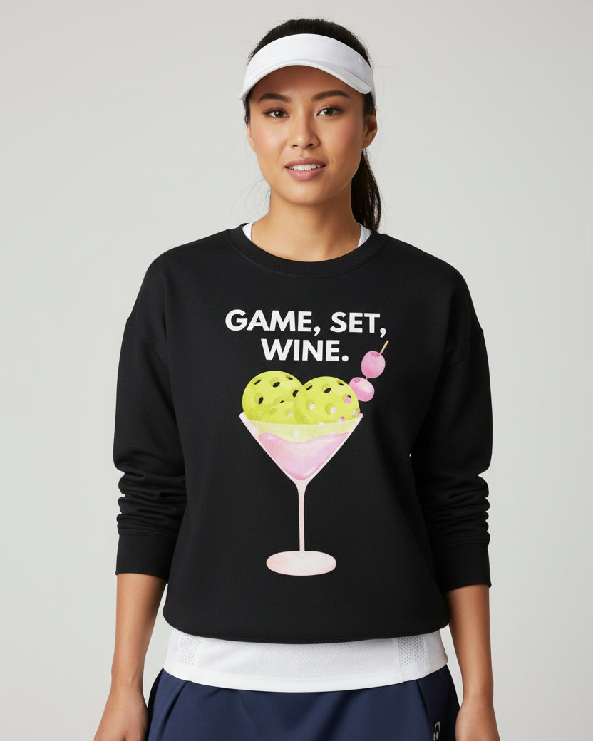 GAME SET WINE - Pickleball (Sweatshirt)