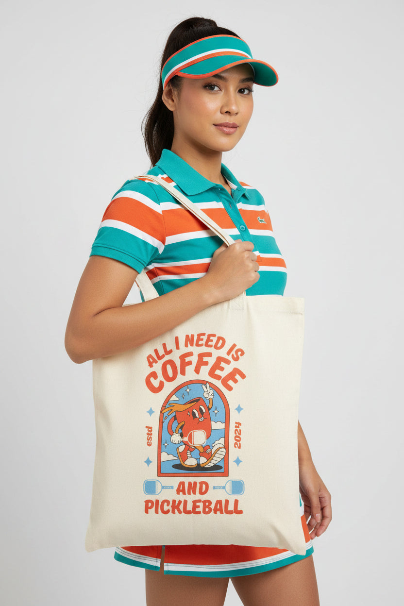 COFFEE & PICKLEBALL 2 - Pickleball (Tote Bag)