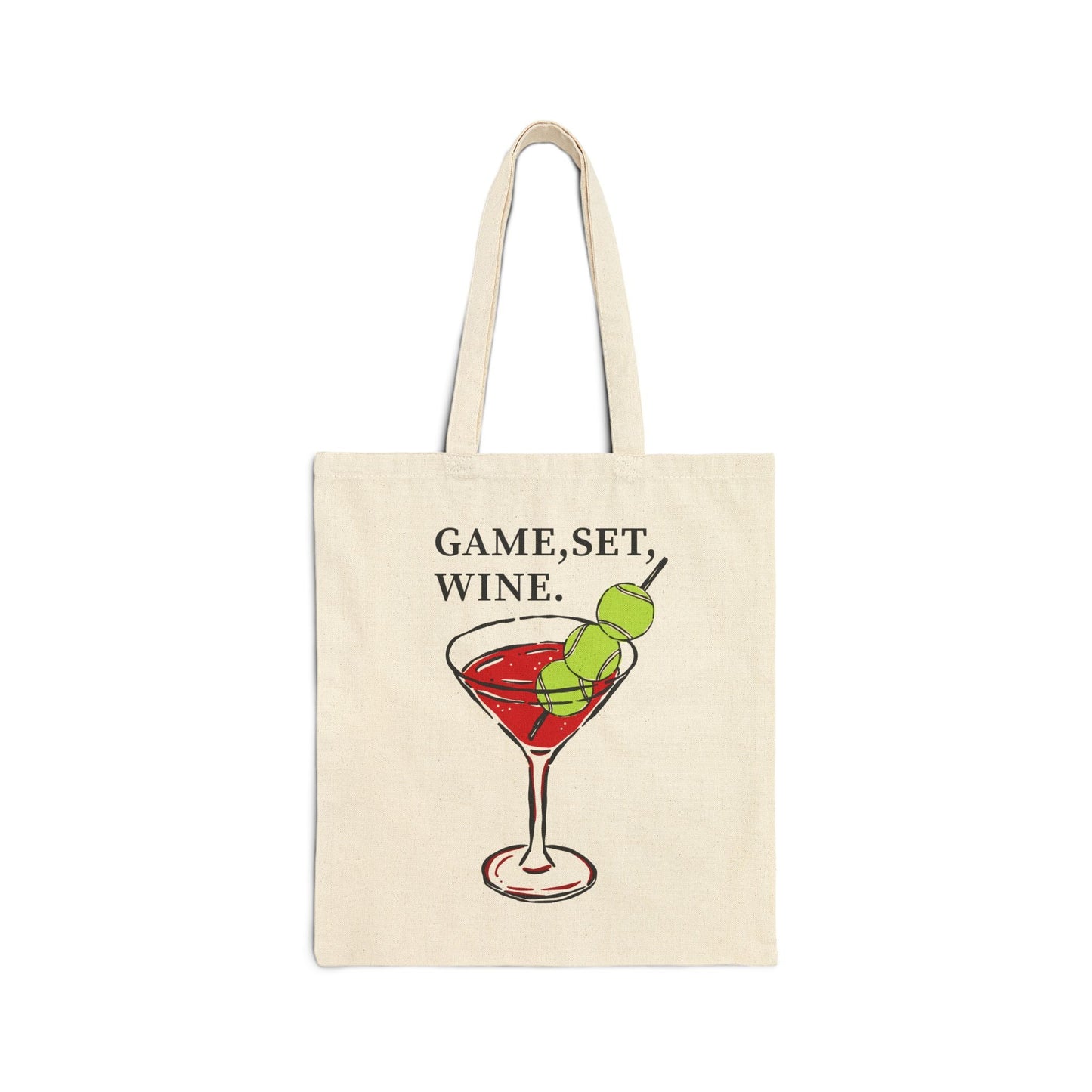 GAME, SET, WINE - Tennis (Tote Bag)