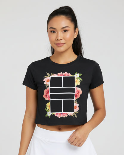 PICKLEBALL FLORAL - Pickleball (Crop Top)