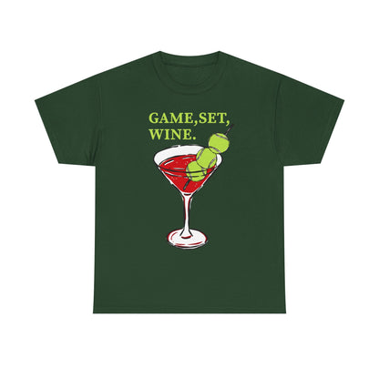 GAME, SET, WINE - Tennis (Basic Tee)