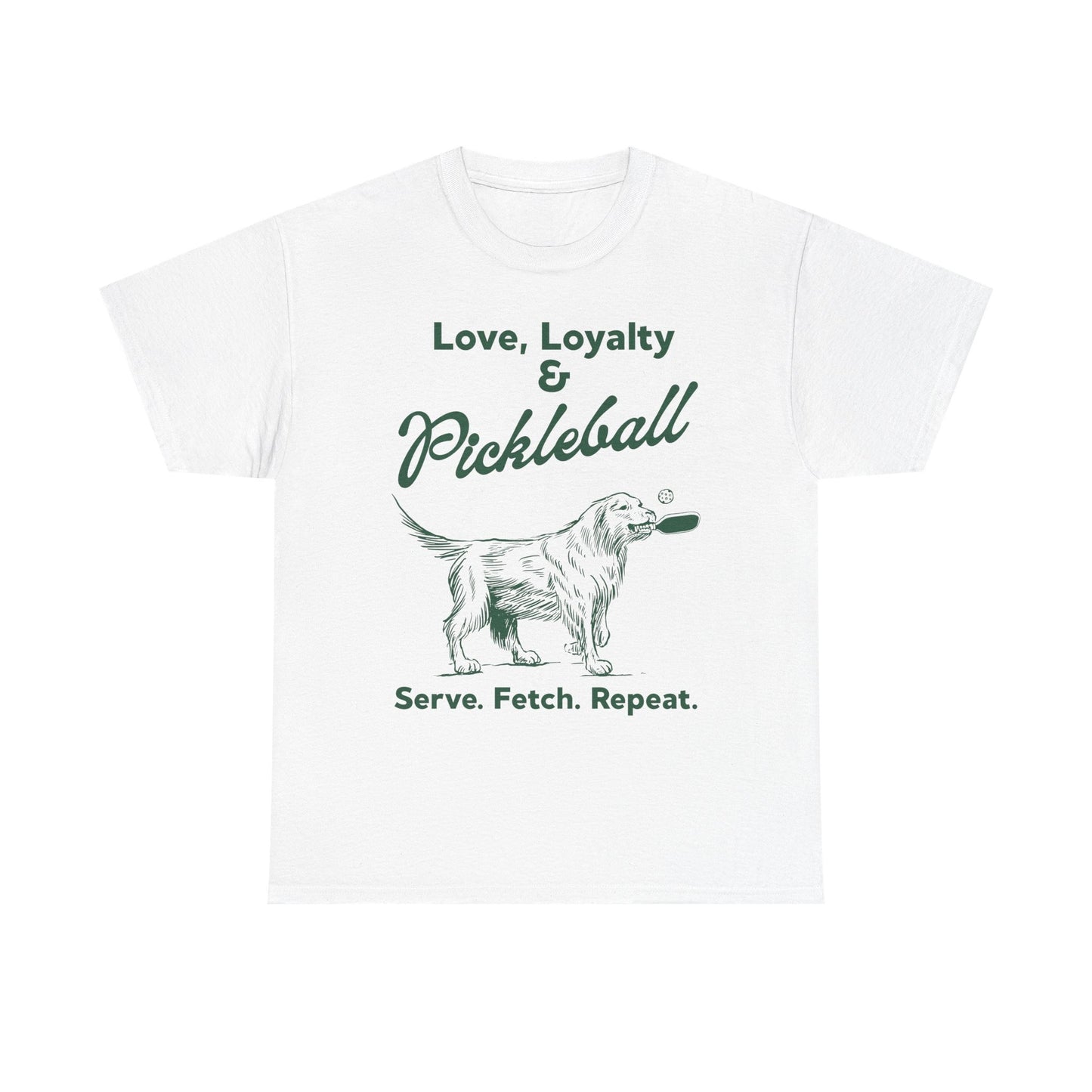 PADDLE & PAWS - Pickleball (Basic Tee)