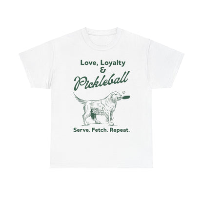 PADDLE & PAWS - Pickleball (Basic Tee)