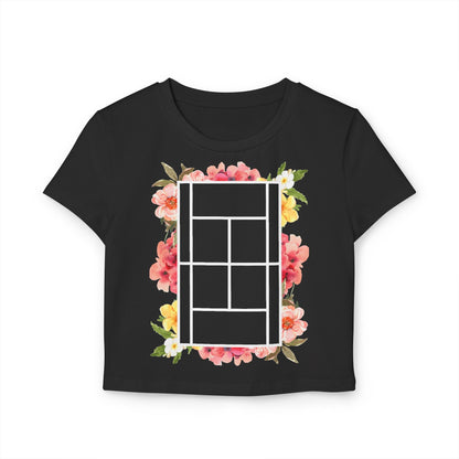 TENNIS FLORAL 1 - Tennis (Crop Top)