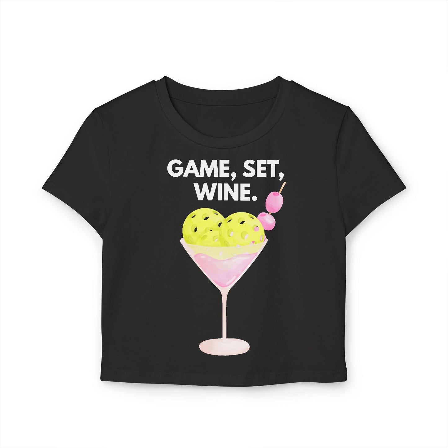 GAME SET WINE - Pickleball (Crop Top)