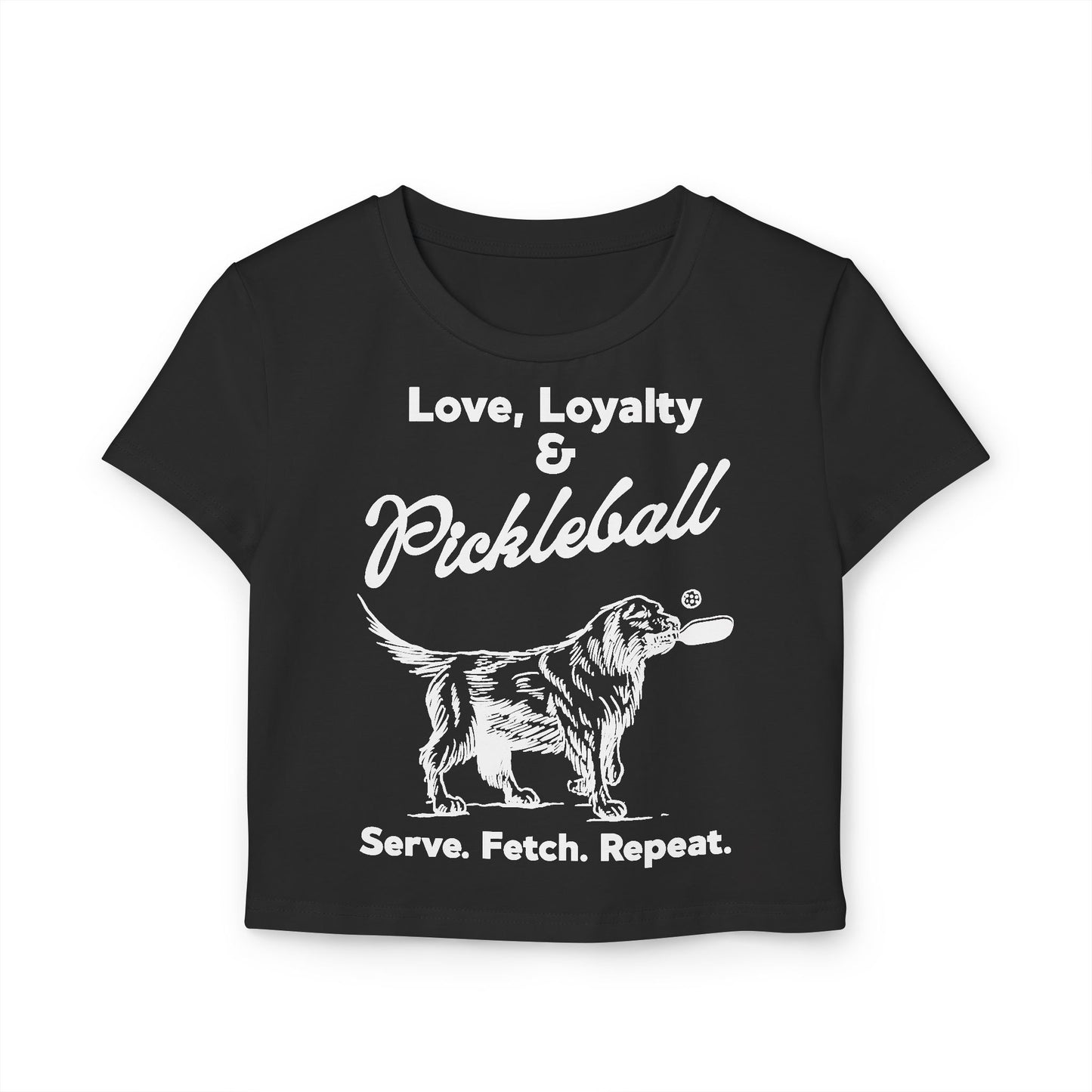 PADDLE & PAWS - Pickleball (Crop Top)