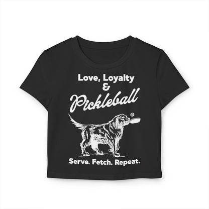 PADDLE & PAWS - Pickleball (Crop Top)