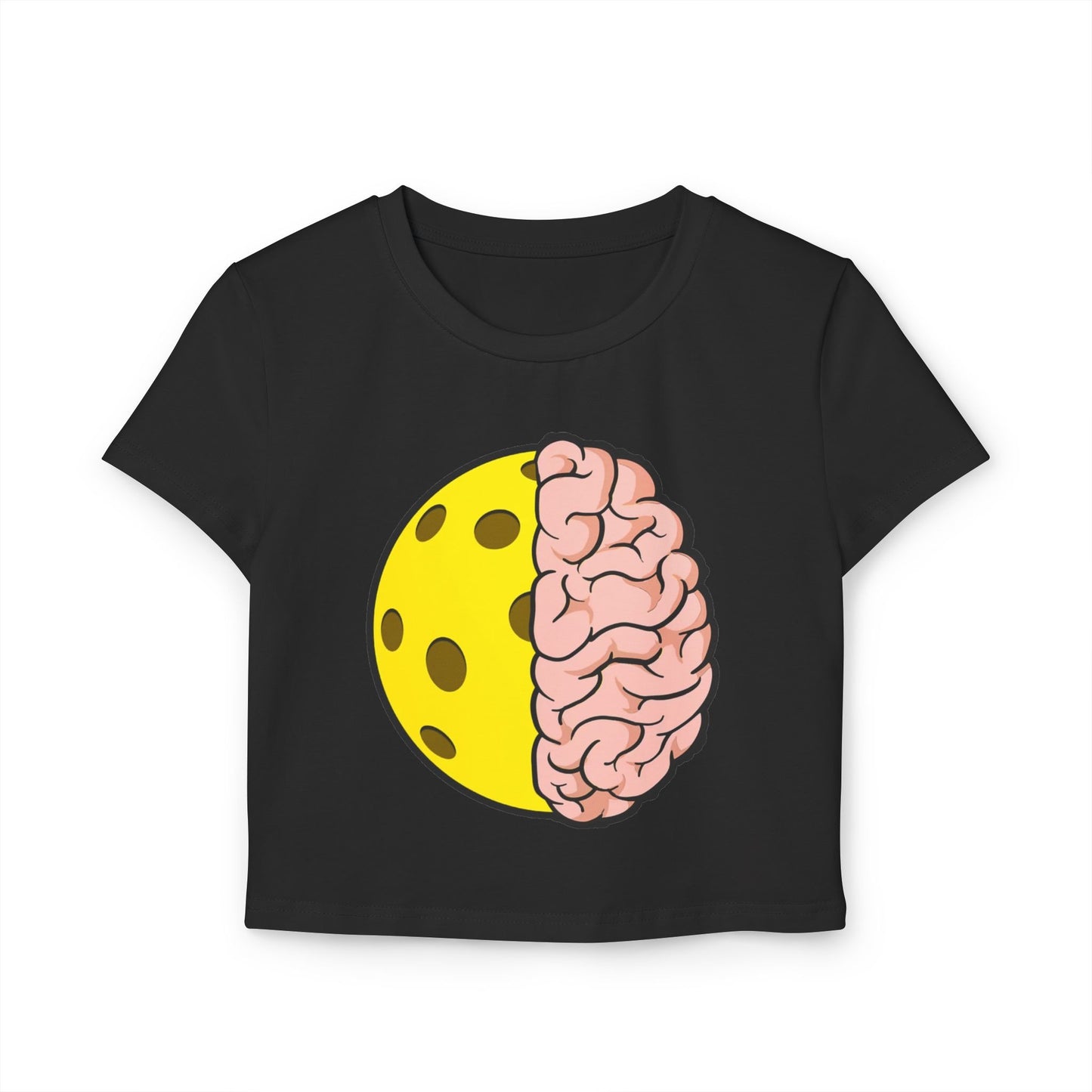 PICKLEBALL BRAIN - Pickleball (Crop Top)