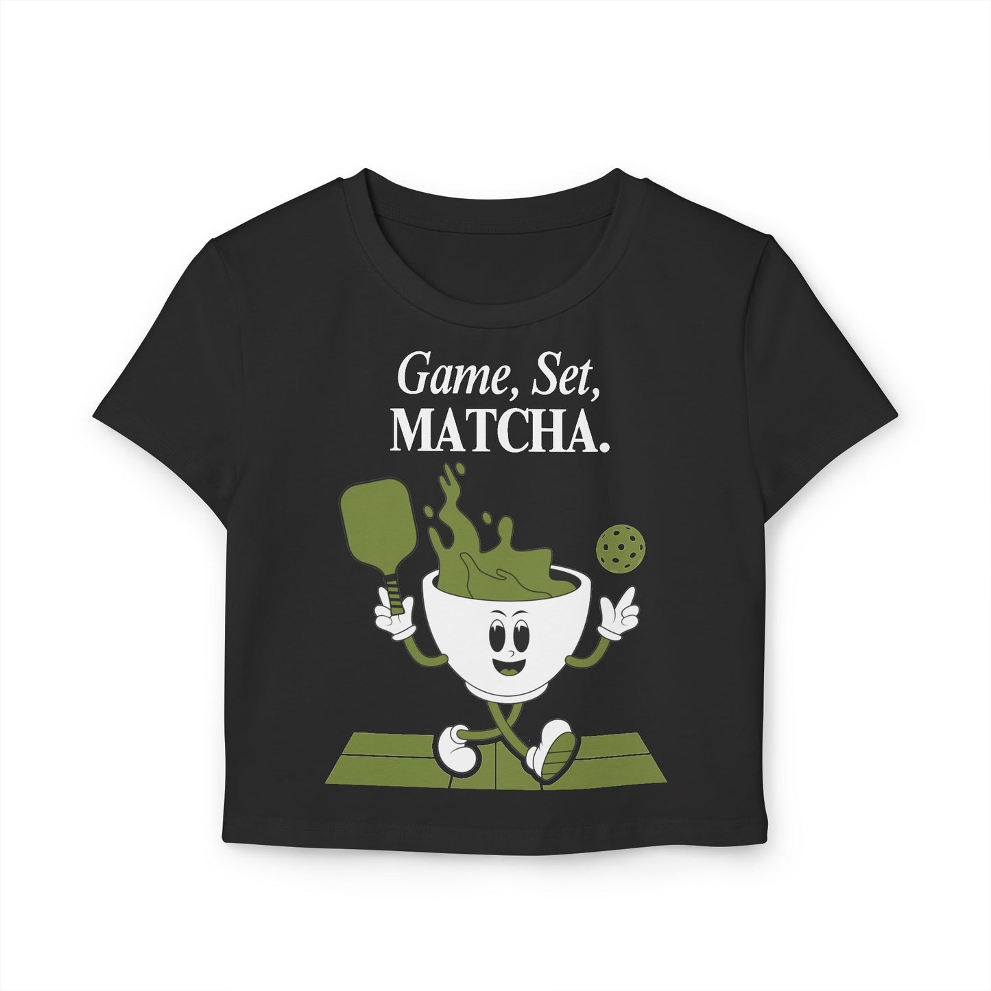 GAME, SET, MATCHA - Pickleball (Crop Top)