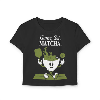GAME, SET, MATCHA - Pickleball (Crop Top)