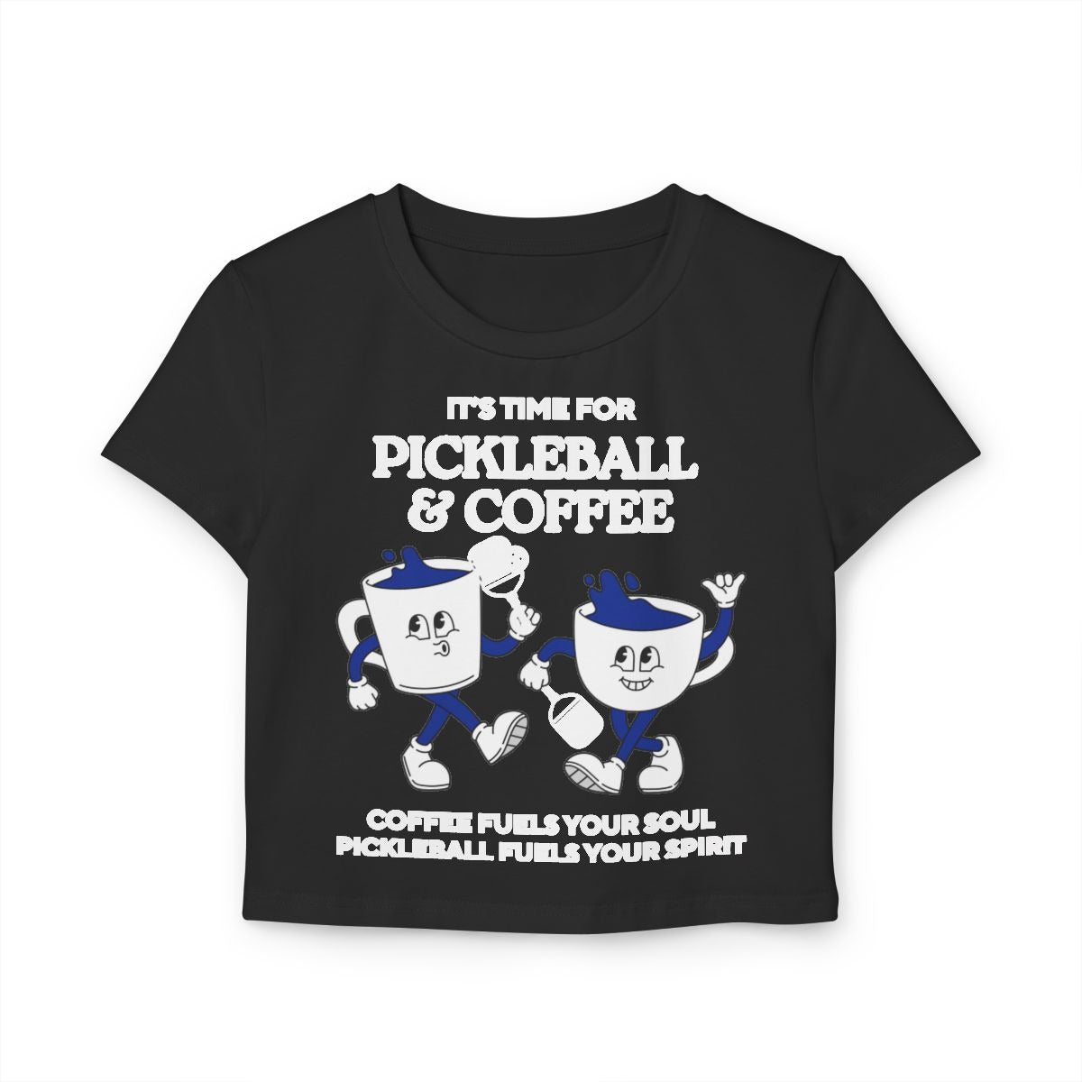COFFEE & PICKLEBALL 3 - Pickleball (Crop Top)