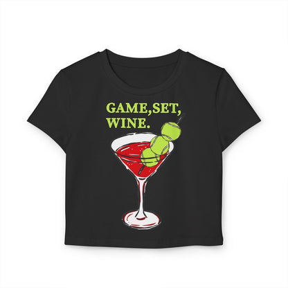 GAME, SET, WINE - Tennis (Crop Top)