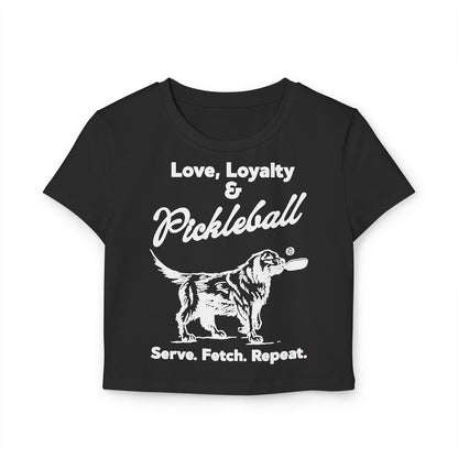 PADDLE & PAWS - Pickleball (Crop Top)
