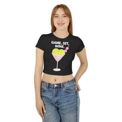 GAME SET WINE - Pickleball (Crop Top)