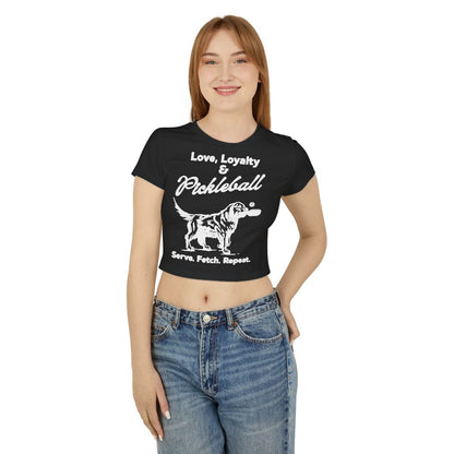 PADDLE & PAWS - Pickleball (Crop Top)
