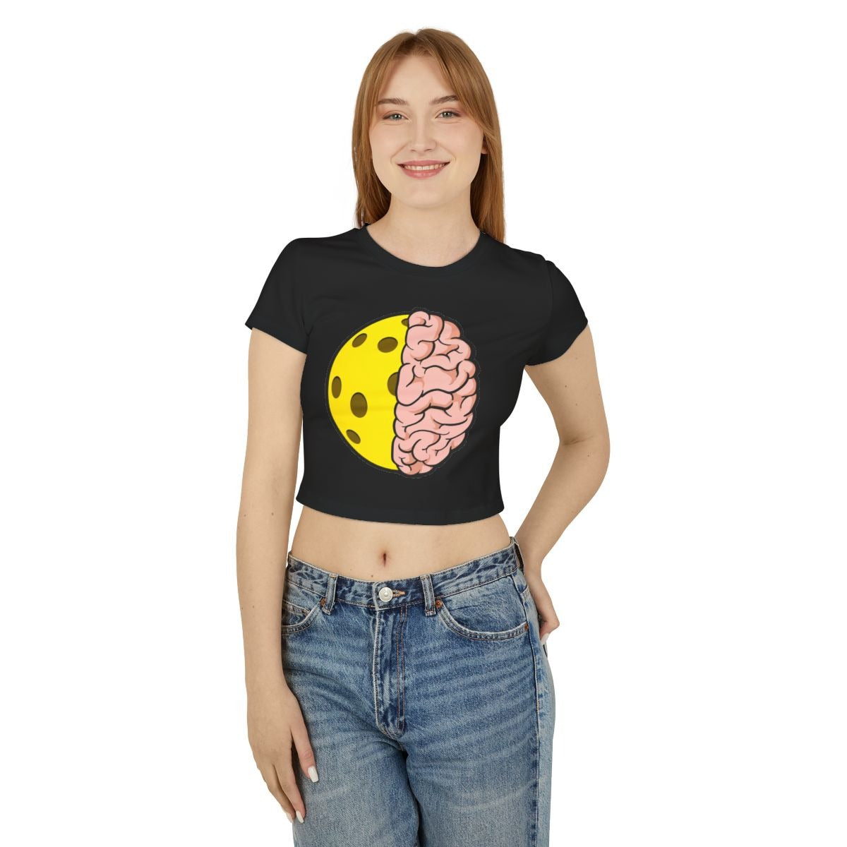 PICKLEBALL BRAIN - Pickleball (Crop Top)