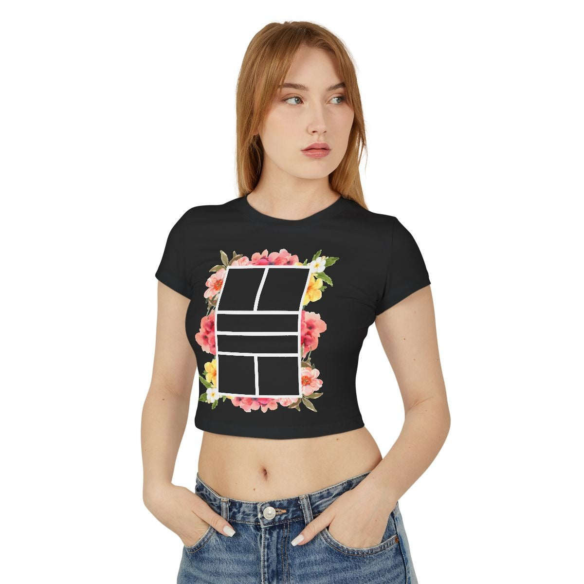 PICKLEBALL FLORAL - Pickleball (Crop Top)