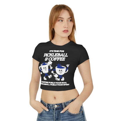 COFFEE & PICKLEBALL 3 - Pickleball (Crop Top)