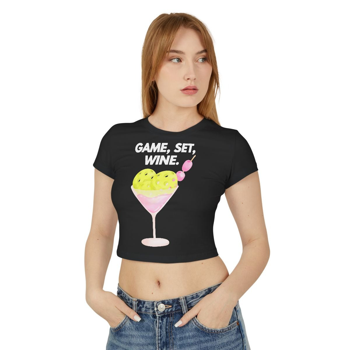 GAME SET WINE - Pickleball (Crop Top)