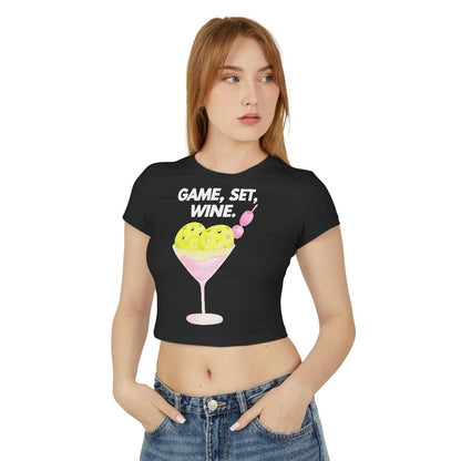 GAME SET WINE - Pickleball (Crop Top)