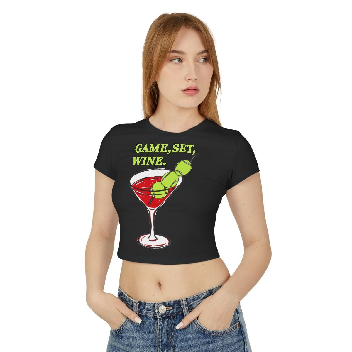 GAME, SET, WINE - Tennis (Crop Top)